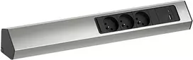 Kištukinis lizdas Bachmann Casia 2 su 3x UTE lizdais ir 1x USB A/C 22W