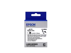 Epson termosusitraukiančių vamzdelių kasetė LK-4WBA5 juoda/balta D5mm (2,5 m)
