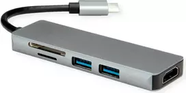 ROLINE Docking stotelė Type C HDMI 2x USB3.2 Gen1 A SD/MicroSD