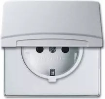 BUSCH-JAEGER SCHUKO kištukinis lizdas IP44 20EUGK-33-101 su dangteliu AW44