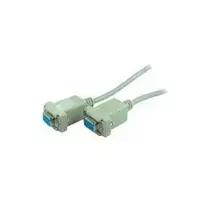 ShiverPeaks 78069-3 nulinio modemo kabelis, 9 kontaktų Sub-D lizdas/lizdas, 3 m, pilkas