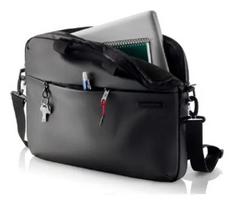Portfelis MIQUELRIUS MR16984 — juodas monochrominis dokumentų portfelis