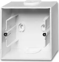 Kabelių lovelis Busch-Jaeger 2CKA001799A0897, baltas, 80×43×80 mm