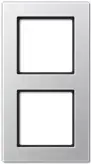 JUNG AC 582 AL. Produktfarbe: Aluminium, Markenkompatibilität: JUNG, Material: Duroplast. Breite: 84 mm, Höhe: 155 mm (AC582AL)