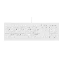 Contour Design Active Key Contour ClassicClean medicininė klaviatūra su nuimamu dangteliu, pilno dydžio, laidinė, balta C8100