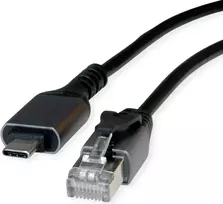 VALUE Konverterkabel USB3.2 Typ C - RJ45 Gigabit Eth. FTP ST/ST 2m - Digital/Daten - Netzwerk (12.99.1167)