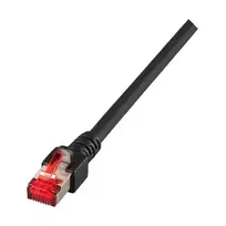EFB-Elektronik RJ45 jungiamasis laidas Cat.6 S/FTP LSZH juodas 0,15 m (K5515.0,15)