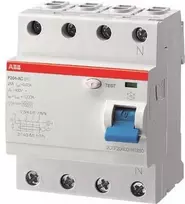 ABB liekamosios srovės grandinės pertraukiklis 40A F204A-40/0,3 pro M compact 4pol. 300mA F204A-40/0,3 (2CSF204101R3400)