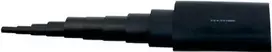 3M TE100048582 - Termosusitraukiantis vamzdelis - Juoda - 100 cm - 1,2 cm - 135 °C