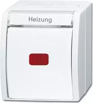 Busch-Jaeger avarinis šildymo jungiklis Ocean paviršinis montavimas baltas 2601/2 SKWNH-54 (2601/2 SKWNH-54)