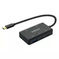 ROLINE USB 3.2 Gen 2 4-ių prievadų USB šakotuvas (2x USB-A + 2x USB-C), PD, su USB-C laidu (14.02.5060)