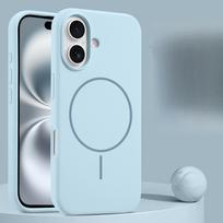 Applicable To IPhone16PROMAX Mobile Phone Case 14 Liquid Magnetic Strong Magnetic Thin Circle Silicone Shell Apple 13/15 iPhone 16promax