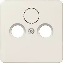 JUNG 561SAT dengiamoji plokštelė antenos lizdui ST550 DIN45330 ir SAT-TV-Std., balta