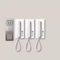 Siedle SET CA 812-3 E/W laidinis durų skambutis – nerūdijantis plienas, balta spalva, sieninis