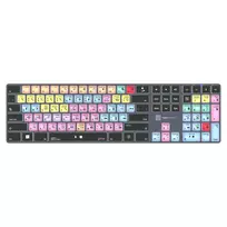 Mechaninio stiliaus pilno dydžio klaviatūra LogicKeyboard LKB-PT-TPC, USB + Bluetooth, QWERTZ vokiška, juoda