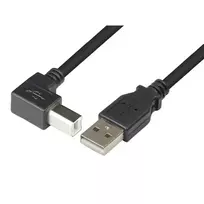 Techly USB 2.0 laidas A kištukas / B kištukas kampuotas 3 m ICOC U-AB-30-ANG