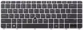 HP atsarginė nešiojamojo kompiuterio klaviatūra, vokiškas išdėstymas, skirta EliteBook 745 G3