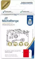MediaRange lipni juosta Brother TZ-431 12 mm 8 m juoda ant raudono