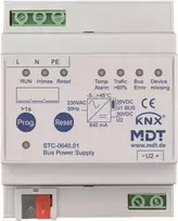 MDT STC-0640.01 magistralės maitinimo šaltinis su diagnostika 4TE, REG, 640 mA