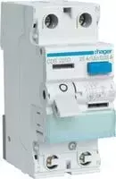 HAGER CDS225D A tipo diferencialinis jungiklis 2 poliai 6kA 25A 30mA