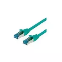VALUE pataisos laidas RJ-45 (M) į RJ-45 (M) 1,5 m SFTP PiMP CAT 6a halogenų neturintis, liejinis, su apsauga nuo užkliuvimo, vytinis, žalias (21.99.1993)