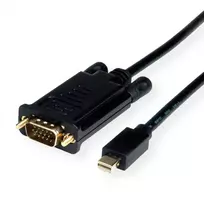 ROLINE 11.04.5976 vaizdo kabelis-adapteris 1,5 m Mini DisplayPort VGA (D-Sub) juodas