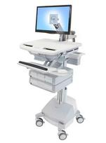 Multimedijos vežimėlis Ergotron StyleView aliuminio pilka balta
