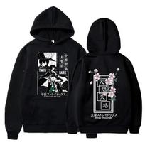 Anime Bungo stray dog Osamu Dazai Nakahara Chuya hooded sweatshirt Men Harajuku sweatshirt Comic hooded sweatshirt S