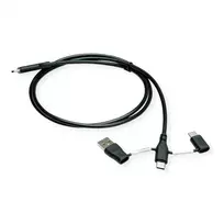 ROLINE USB 2.0 laidas tipas C ST/ST su duomenų blokavimo adapteriais A ir C - Laidas - Skaitmeniniai/Duomenys