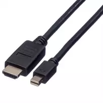 ROLINE vaizdo kabelis – Mini DisplayPort (kištukas) į HDMI (kištukas)