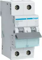 Automatinis jungiklis Hager MBN216 2P 16A 50/60 Hz