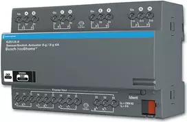 Perjungimo pavara Busch-Jaeger 6251/8.8, DIN bėgis, 8 kanalai, DC 21–30 V, 1380 W, 144×64.5×90 mm