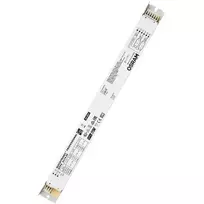 Balastas / LED tvarkyklė Osram QTP5 2X14…35, tarnavimo laikas 100000 h, įėjimas 198–264 V, 50/60 Hz, 24 A, -20–50 °C, 30×360×21 mm