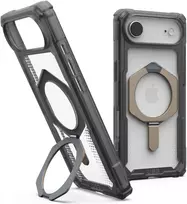 UAG Urban Armor Gear Plasma XTE MagSafe Kickstand Dėklas | Apple iPhone Air | pelenų (permatomas)/titanas | 114525113136