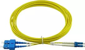 Kompatibles Cisco CAB-SMF-LC-SC-5 BlueOptics Duplex LWL Patchkabel, LC-UPC/SC-UPC beige, 5 Meter, Singlemode, E9/125µm G.657.A1, Eingangsdämpfung: unt