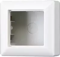 JUNG AS 581 A WW montažinė dėžutė jungikliams ir kištukiniams lizdams, 85×85×47 mm, balta