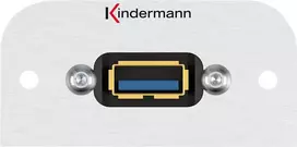 Kindermann Konnect 54 alu - Modulinis snap-in jungiklis - USB A tipo (7441000529)