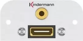 Kištukinis lizdas HDMI + 3,5 mm Kindermann 7441000589
