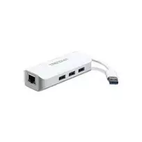 TRENDnet TU3-ETGH3 USB 3.0–Gigabit Ethernet adapteris su 3 prievadų USB šakotuvu