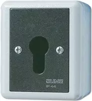 JUNG 833.18 G – Raktinis jungiklis – 1P – Laidinis – Juoda – Balta – Termoplastas – IP44