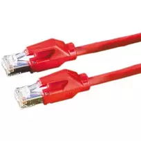DRAKA Patch Cable Cat.6 Class E S/FTP UC900 TM21 LSOH Raudonas 5m