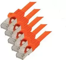 Tinklo kabelis ShiverPeaks BS75512-O-SET5, 2 m, Cat7, S/FTP, RJ-45, oranžinis