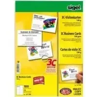 Vizitinės kortelės Sigel LP790, 190 g/m², 100 vnt., A4