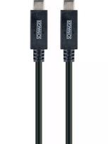 USB laidas Schwaiger LK 101 C USB 3.2 Gen 2 1 m juodas