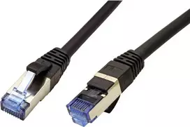 Value 21.99.1964 Tinklo kabelis juodas 0,3 m Cat6a S/FTP (S-STP)