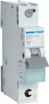 Hager MBS113 1 poliaus B tipo automatinis jungiklis 13 A 50/60 Hz