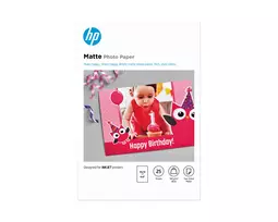 HP matinis foto popierius 180 g/m² 10x15 cm (101x152 mm) 25 lapų