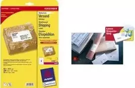 Oro sąlygoms atsparios siuntų etiketės Avery L7993-25