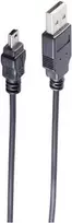 USB laidas ShiverPeaks 14-16025 USB 2.0 1m USB A USB B juodas