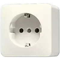 JUNG 620 A kištukinis lizdas – F tipas – dramblio kaulo spalva – 250 V – 16 A – 61 mm x 61 mm